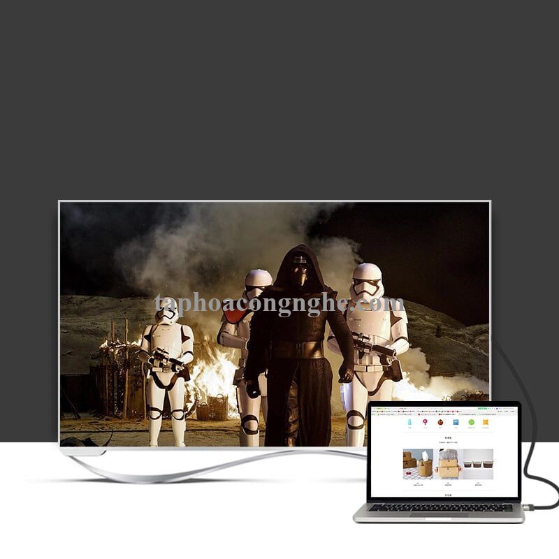 Ugreen 10263 5M màu Đen Cáp tín hiệu HDMI chuẩn 2.0 cáp dẹt đầu bọc hợp kim HD123 30010263